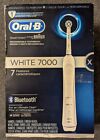 Oral B White 7000 Rechargeable Bluetooth Toothbrush Case Charger Brushes Box NIB
