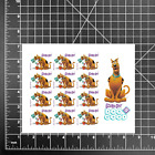 2018 USPS SHEET OF 12 FIRST CLASS FOREVER STAMPS SCOOBY DOO WATERING FLOWERS 68¢