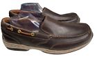 Dunham Men's Waterford Black Leather Slip-On Boat Shoes Size 13 4E (CH0503) EUC