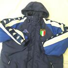 Vintage Rare Jacket Italia Football Kappa Soccer Team Training Mens Blue Sz XXXL