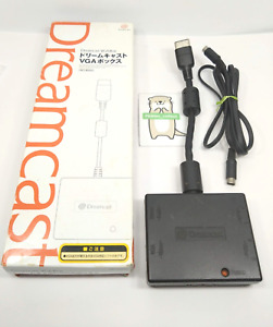 Dreamcast VGA Box HKT-8100 Adapter Cable w/Box S terminal Tested SEGA 0401D
