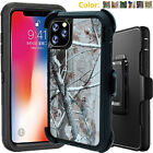 For iPhone 11 11 Pro Max Shockproof Camo Hard Case Clip Fits Otterbox Defender
