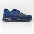Nike Mens Air Max 2017 849559-405 Blue Running Shoes Sneakers Size 8