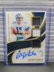 New Listing2019 Immaculate Danny White Players Collection Triple Jersey Patch Auto #76/99