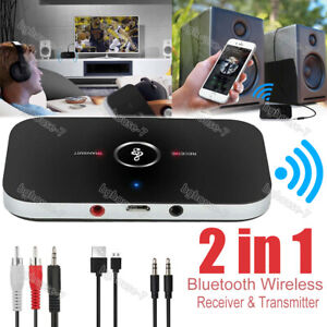 2-IN-1 Bluetooth Receiver & Transmitter Wireless RCA to 3.5mm Aux Audio Adapter
