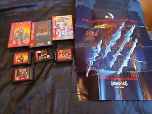 New ListingLot Of 4 Sega Genesis Games Box And Cartridge Only No Manuals Mortal Kombat 3!!!