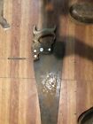 Antique Disston No. 12 Vintage Handsaw -  Era 1917-1928 With Wheat Carving