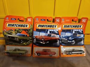 matchbox 70th anniversary 3 Piece Lot,  New In Packaging