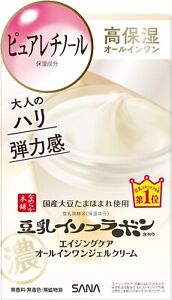 SANA Nameraka Honpo Soymilk Isoflavone Wrinkle Gel Cream 100g Japan F/S