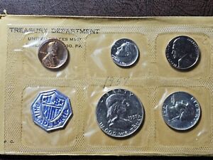 1957 Proof Set OGP Envelope Silver Coins. Fresh!!!!