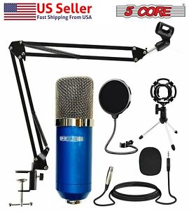 5Core Premium Pro Audio Condenser Recording Microphone Podcast Gaming Studio Mic
