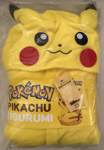 NWT Pokemon Pikachu Kigurumi Shop Adult One Size Cosplay Costume One Piece Sazac