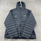 Mountain Hardwear Jacket Mens XL Black Puffer Feather Duck Down Hooded 650 Fill