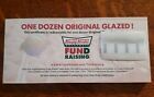 Krispy Kreme Lot of 3 Certificates for Original Glazed Doughnuts