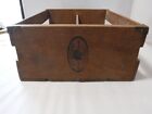 VTG CAL OAK WOOD COLLECTION STORAGE CRATE BOX 2 SEPERATE SECTIONS 15X11X5.5