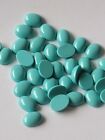 Reconstituted Turquoise Cabochon 8x6 MM 48 Pcs With Nice Sleeping Beauty Color!