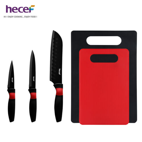 8Pcs Kitchen Knife and Cutting Board Set Sharp Knife for Home Camping BBQ Picnic