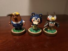 Nintendo Animal Crossing Mabel, Blathers, & Mr Resetti Amiibo Figures