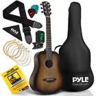 Pyle 34'' Beginners 6-String Acoustic Guitar - 1/2 Junior Size Guitar (Brown)
