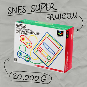 Nintendo Super Famicom Classic Mini Console Jap SNES Built-in Games 21 + 20000
