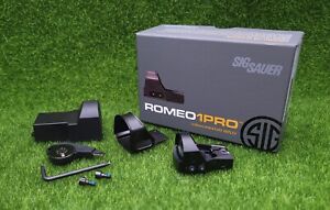 Sig Sauer ROMEO1PRO 1x30mm 3 MOA Reflex Red Dot Sight w/ Shroud, Black  SOR1P100