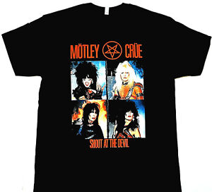 MOTLEY CRUE T-shirt Classic Rock Heavy Metal Tee Men's Black New