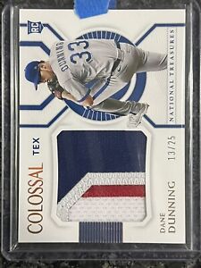 New Listing2021 Panini National Treasures Colossal Rookie #/25 Dane Dunning RC RANGERS