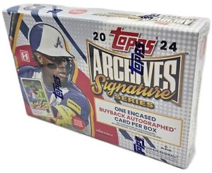 2024 Topps Archives Signature Series Baseball Sealed Hobby Box - 1 Autograph