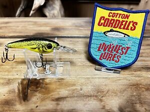 Vintage Cotton Cordell Grappler Shad Walleye Bass Fishing Lure