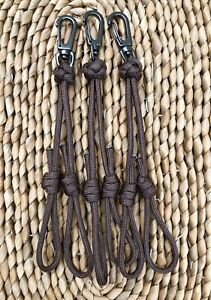 Duck Goose Removable Paracord Lanyard Branch Brown Double Loop Call Clip Drops