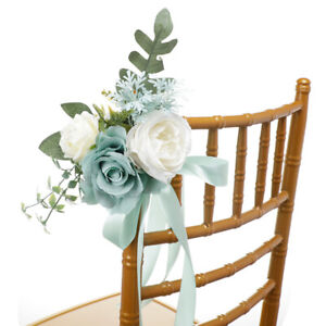 French Wedding Aisle Chair Decoration Wedding Chair Flower Floral Ornament