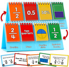 Double-Sided Fractions and Equivalency Flip Chart - Math Manipulatives for Eleme