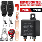 Wireless Dual Remote Car Battery Fast Cut-off Disconnect Master Kill Shut Switch