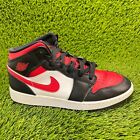 Nike Air Jordan 1 Mid Banned Womens Size 8 Red Athletic Shoes Sneaker 554725-074