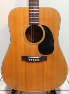 1970's Aria Model 9400 Acoustic Guitar (Martin D-18 Copy) MIJ