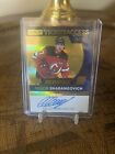 2020-21 UD Credentials Yegor Sharangovich Yellow Auto /75 On Card Rookie