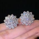 Fashion 925 Silver Filled Stud Earring Women Cubic Zircon Wedding Jewelry