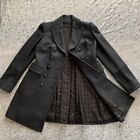 Woman's Burberry black label Wool coat with fur Aian fit 40 US size M.