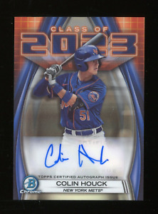 New Listing2023 Bowman Chrome Draft Class of '23 Colin Houck Auto Autograph RC Rookie METS