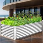 Galvanized Raised Garden Bed Outdoor Thickened Planter Box for Vegetable Flower