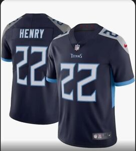 New Nike Tennessee Titans Derrick Henry Navy Official Vapor Limited Jersey L.