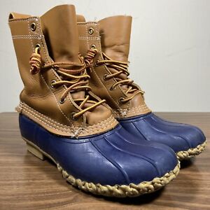 LL Bean Boots Womens 6 N Blue Maine Hunting Shoe 8