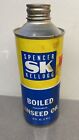 Vintage Spencer Kellogg Boiled Linseed Cone Top Oil Can 1 Pint Empty