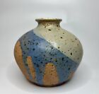 New ListingVtg Pottery Vase Signed Artist GUS GIKAS 1981 Drip Glaze 5”x6”