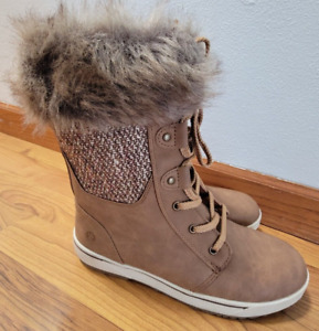Northside Women's Brookelle Winter Boots Tan Size 9 Vegan Faux-Leather