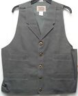 GRAY Frontier Classics Old West Victorian style mens single breasted vest