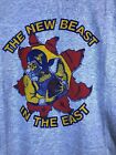 VTG West Virginia WVU Mountaineers T-shirt SZ L USA Beast Of East Deadstock NWOT