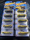 LOT OF 10 HOT WHEELS KROGER EXCLUSIVE YELLOW PLYMOUTH BARRACUDA  HW ROADSTERS