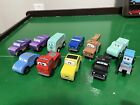 Disney Pixar Cars Kidscraft Radiator Springs Wooden Cars Lot Of 11