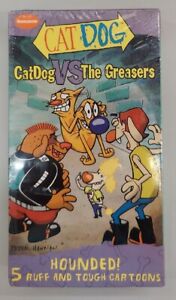 Cat Dog VS The Greasers VHS Movie 1999 Nickelodeon Paramount CatDog New Sealed